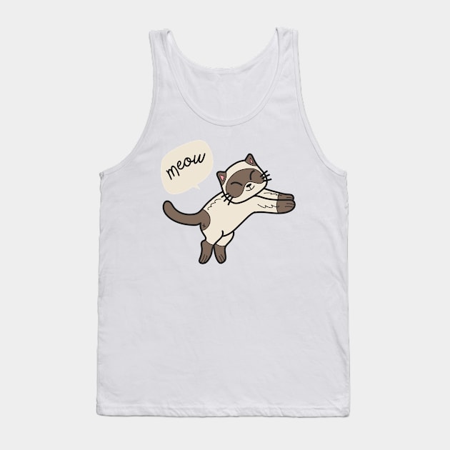 cute jumping cat Tank Top by TrendsCollection